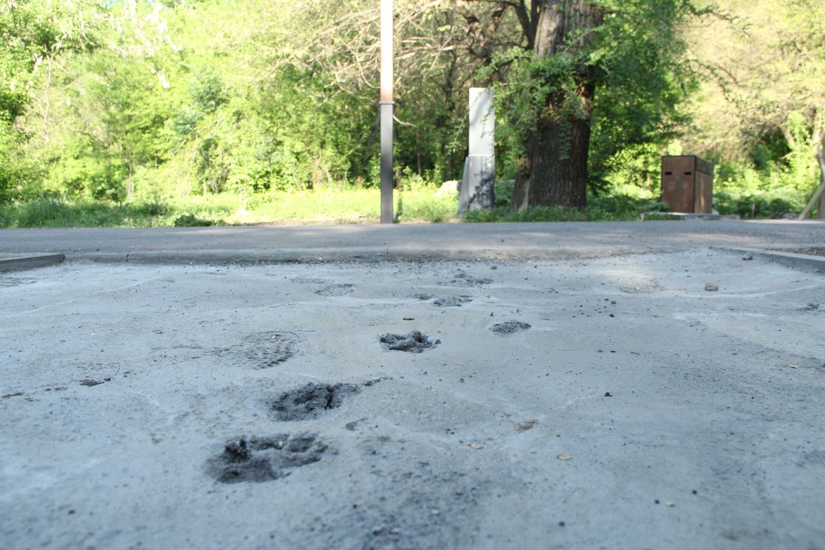 Цемент, следы